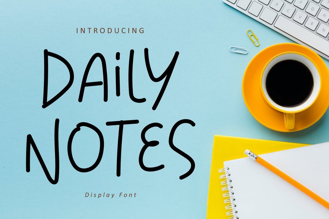 Daily Notes - Minimal, Simple Font