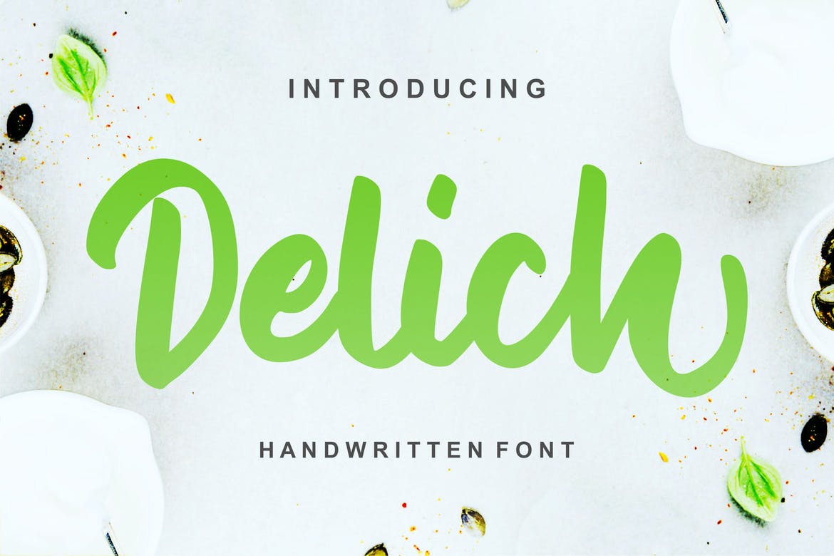 Delich- Handwritten Script Font