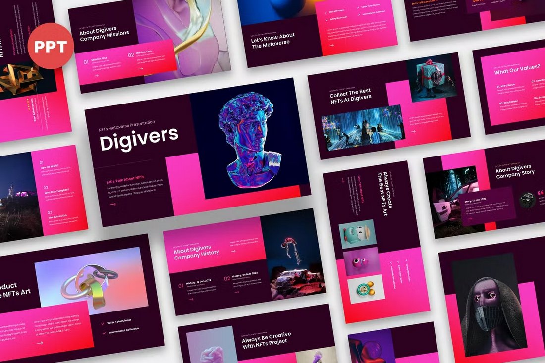 Digivers - NFT & Metaverse Powerpoint