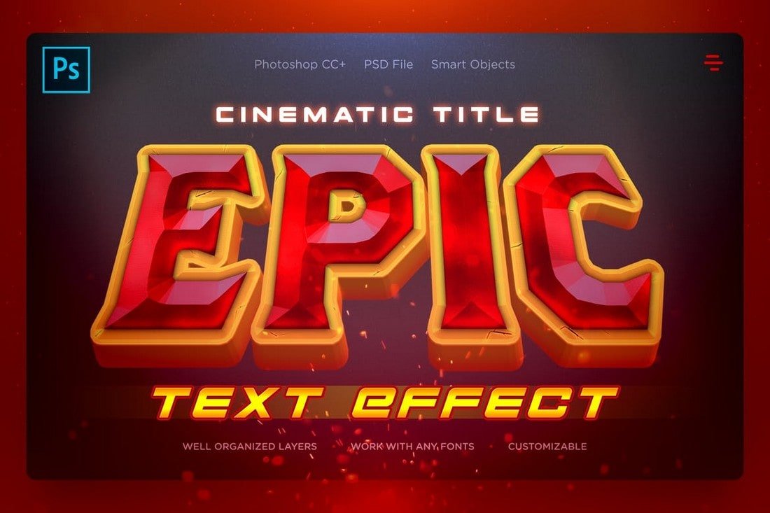 EPIC - Cinematic Photoshop Text Effects