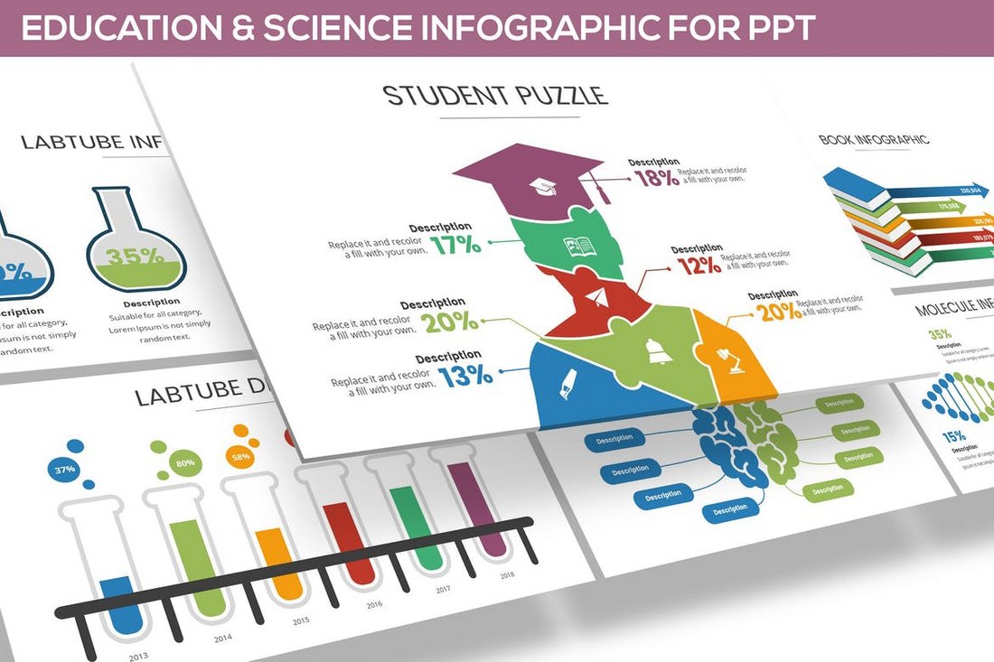 Education & Science Infographics PowerPoint Template