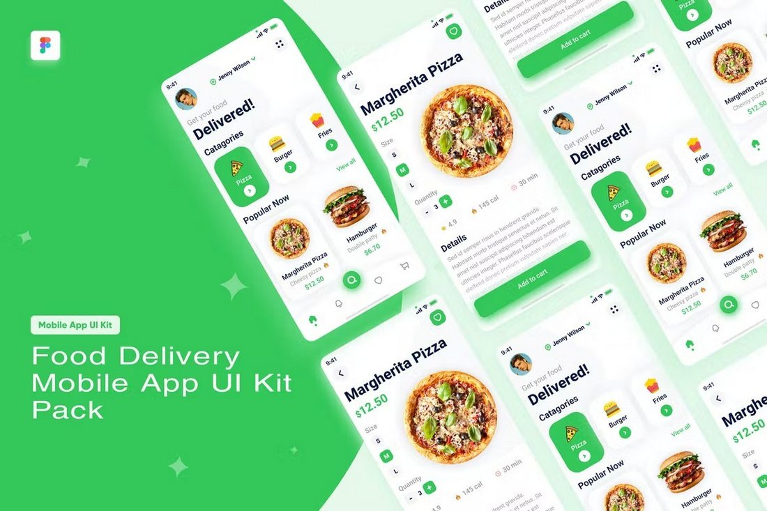 Food Delivery App Mobile App UI Kit