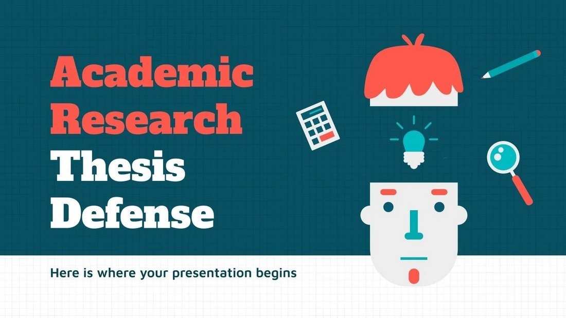 Free Academic Research Thesis Defense PowerPoint Template
