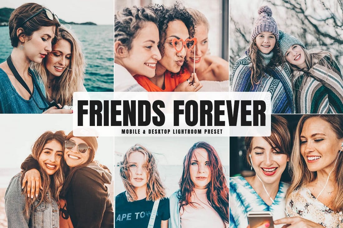 Free Friends Forever Photoshop Actions