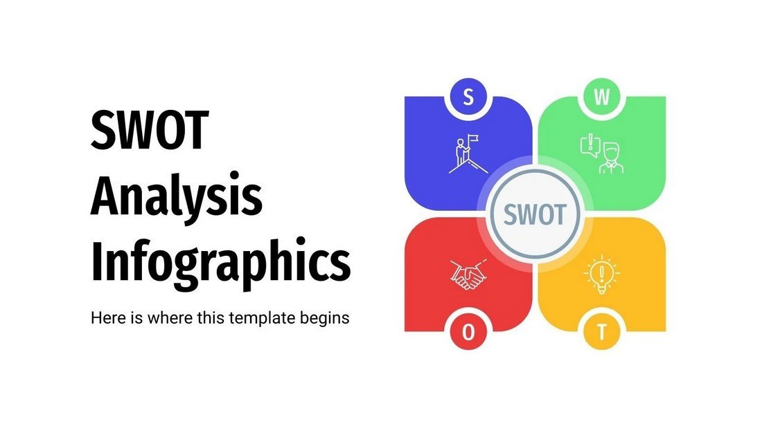 Free SWOT Analysis Infographics PowerPoint Template