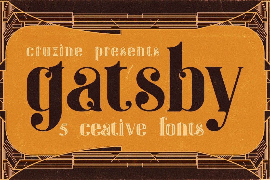 Gatsby - Creative ArtDeco Fonts