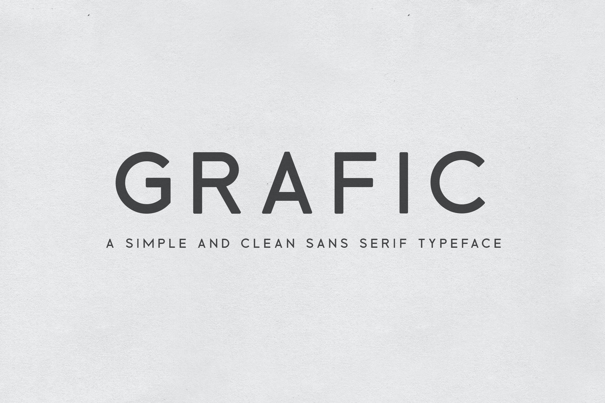 Grafic - simple font