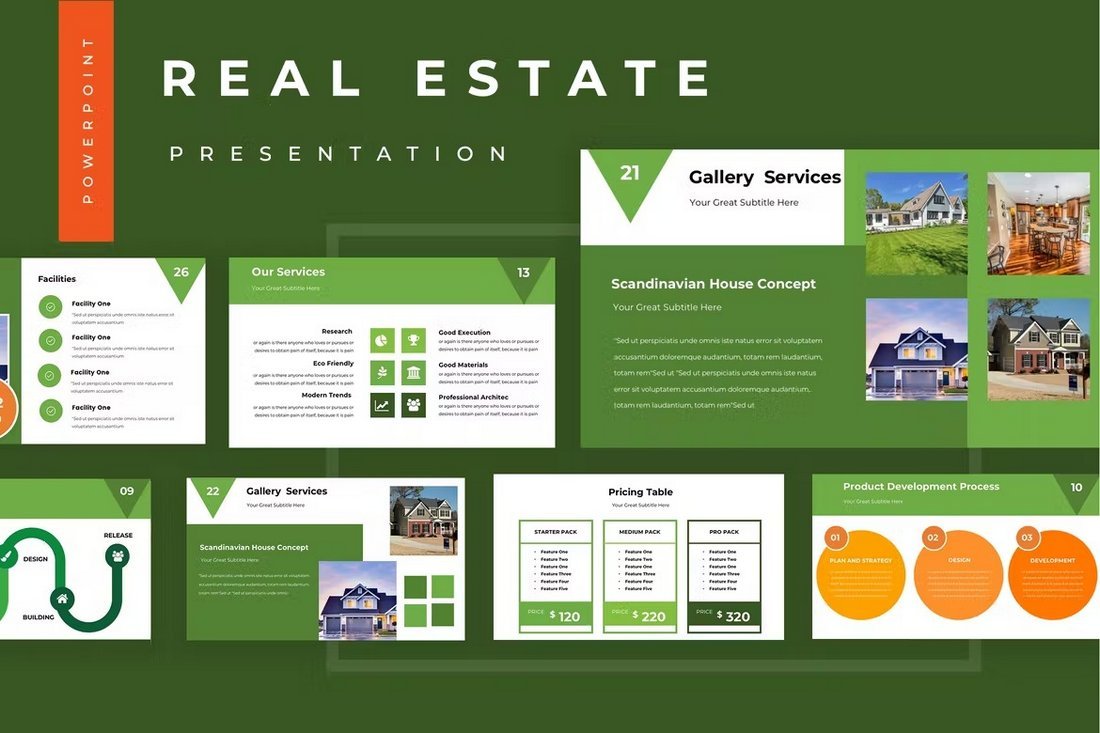 Green Real Estate Powerpoint Presentation