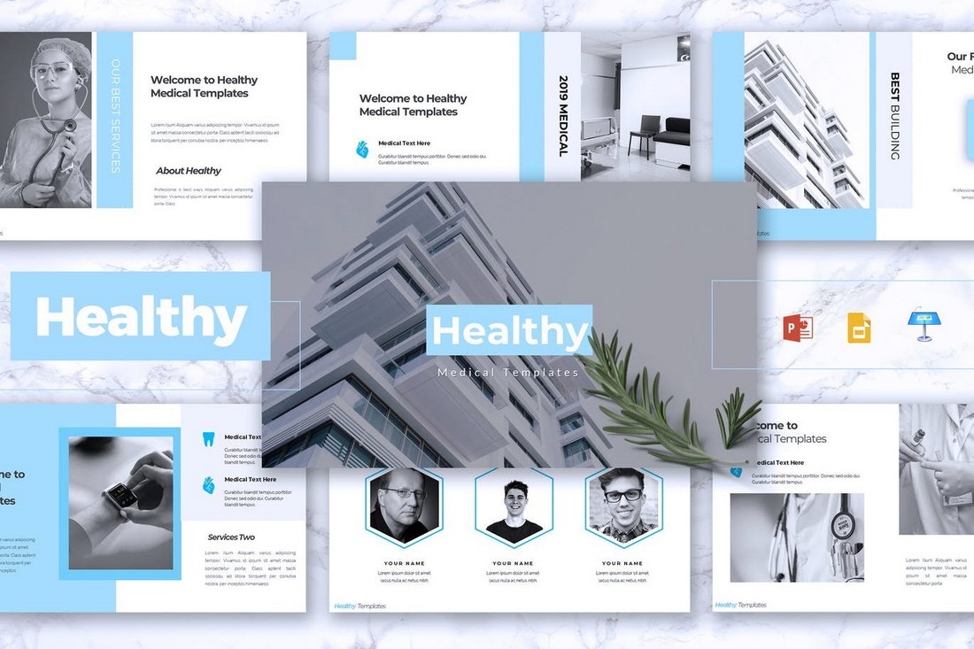 HEALTHY - Medical Powerpoint template