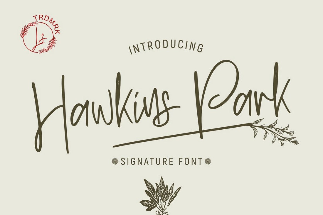 Hawkins Park - Hand-Drawn Signature Font