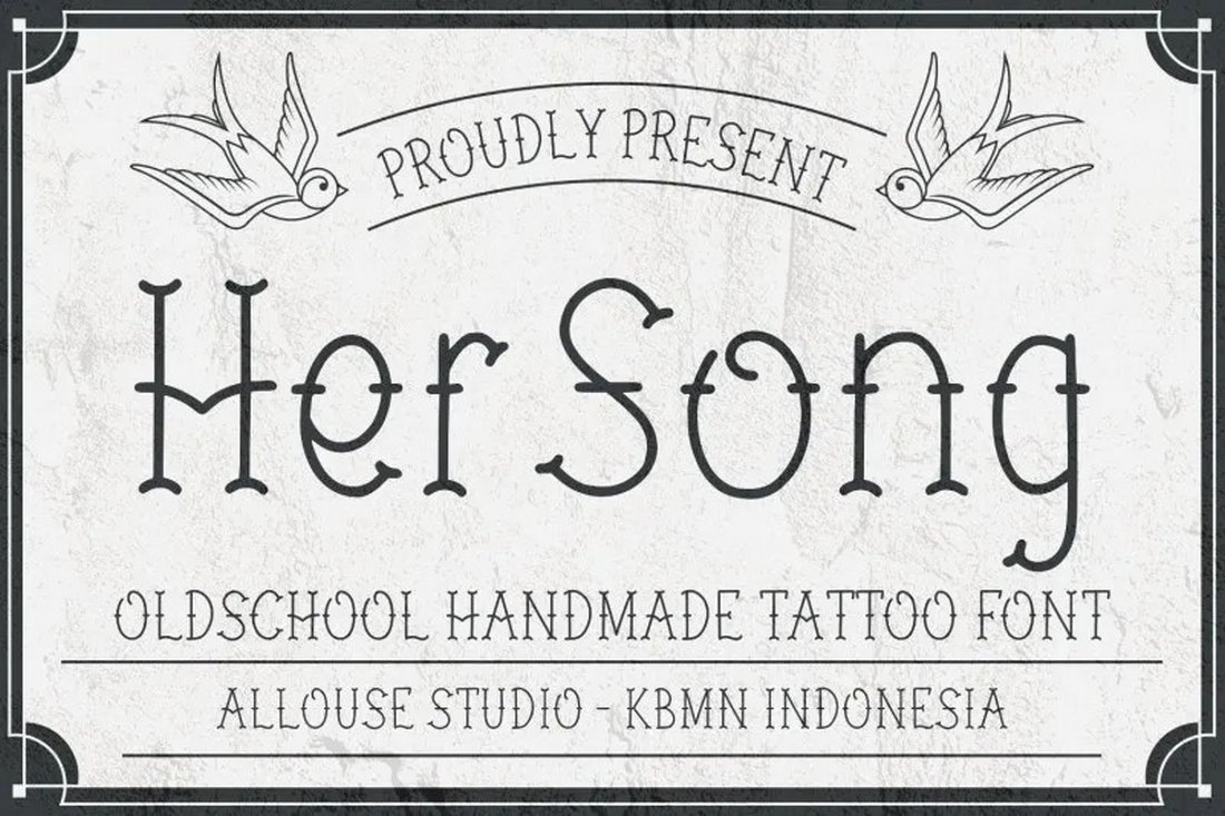 Her Song - Free Tattoo Font for Women