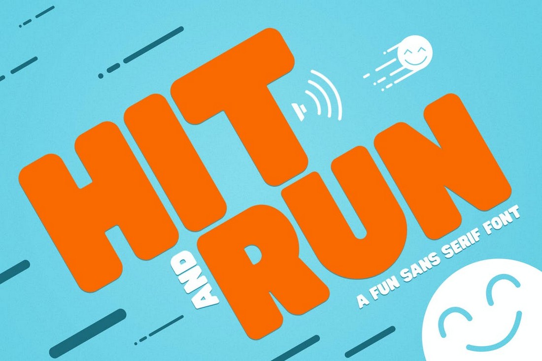 Hit and Run - Fun Thick Font