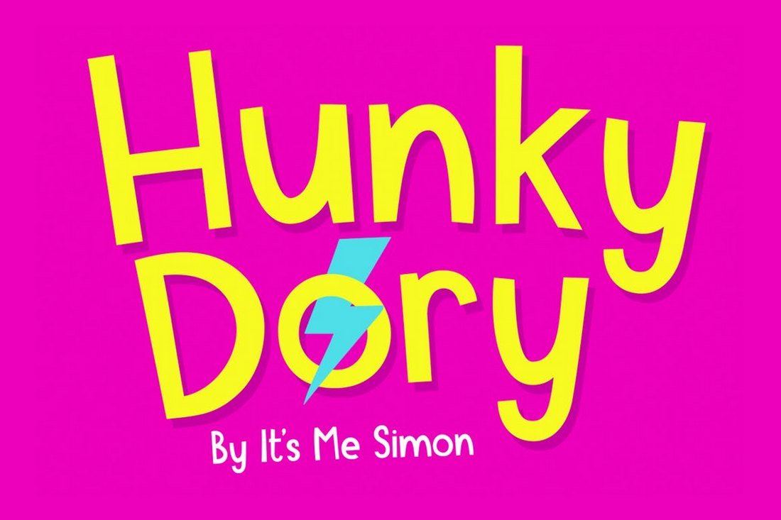 Hunky Dory - Fun Bold Font