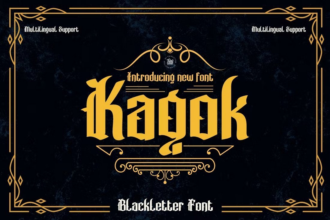 Kagok - Modern Blackletter Font