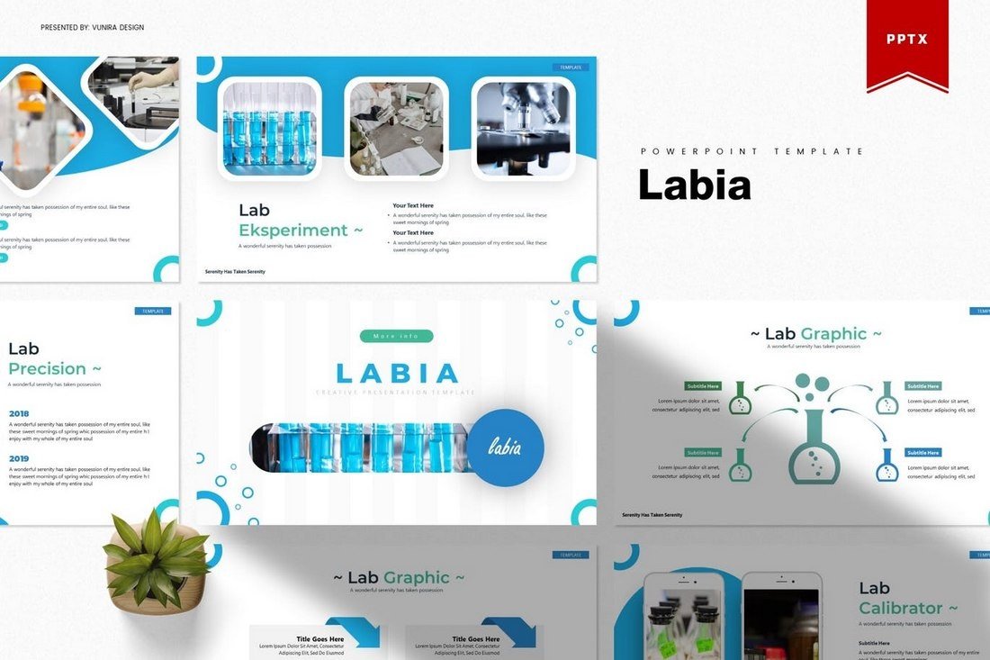 Labia - Science Powerpoint Template
