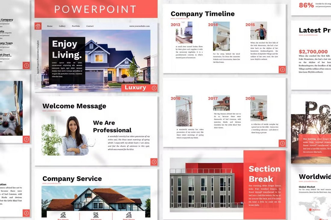 Luxury - Real Estate Listing Powerpoint Template