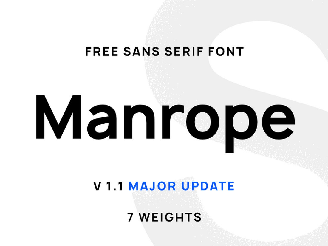 Manrope - Free Geometric Sans-Serif Font