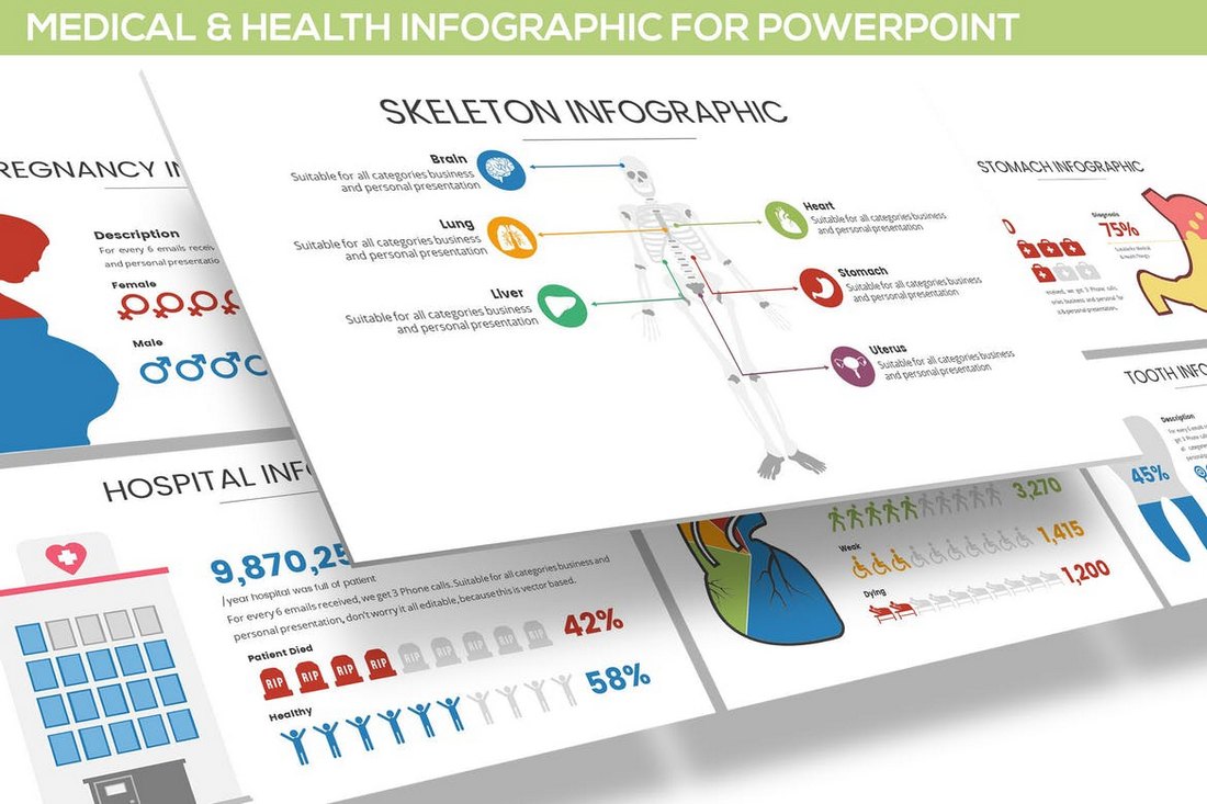Medical & Health Infographics PowerPoint Template