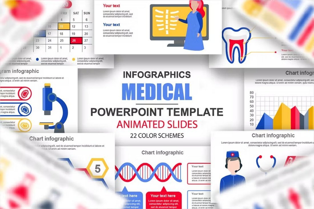 Medical Research Infographics & Powerpoint Slides