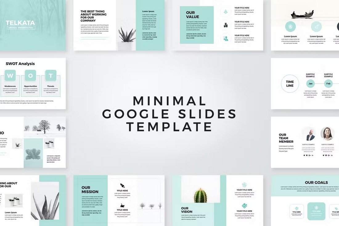 Minimal Business Google Slides Presentation