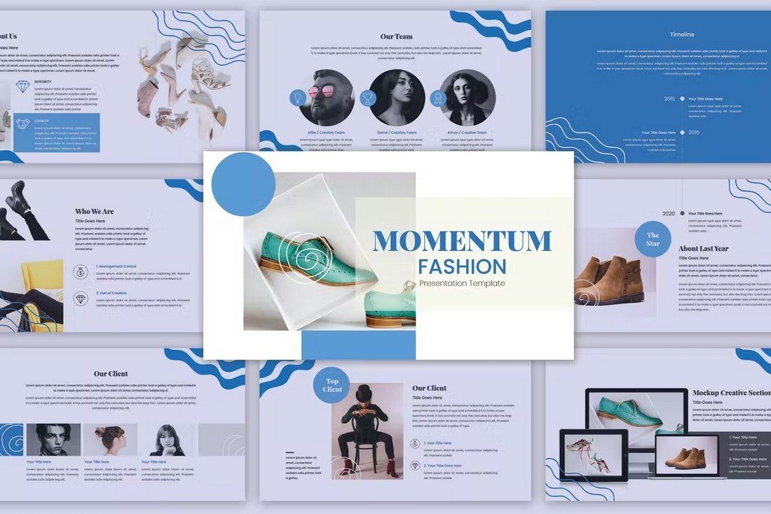 Momentum - Fashion Brand PowerPoint Template