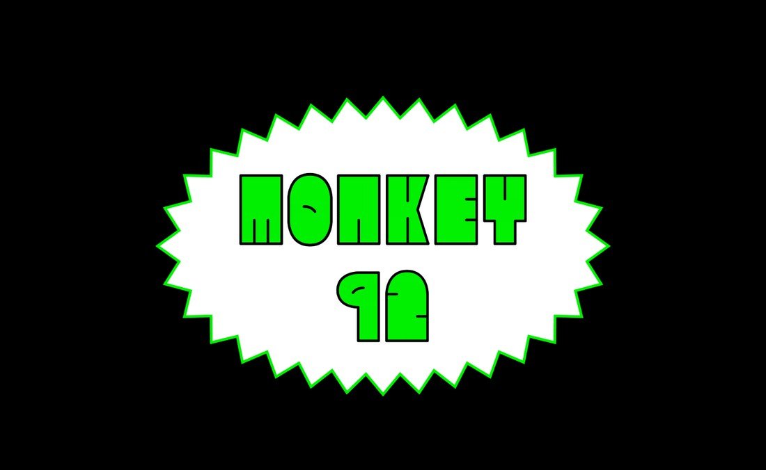 Monkey92 - Fun Thick Font