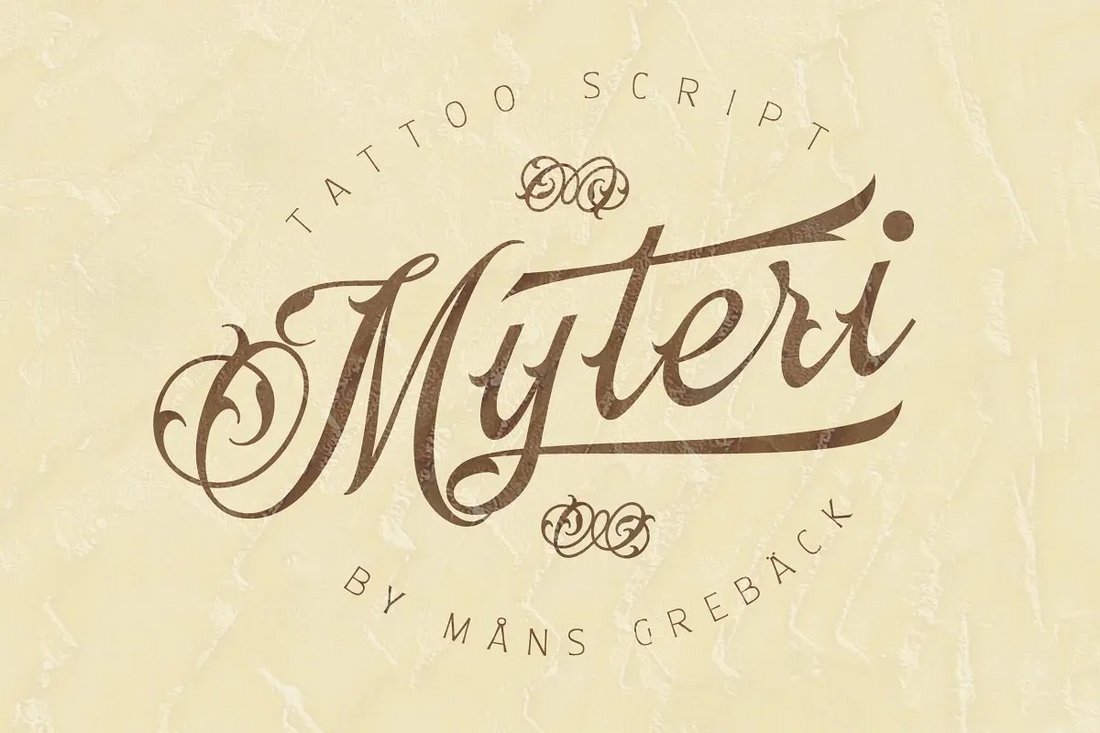 Myteri - Free Tattoo Font for Women