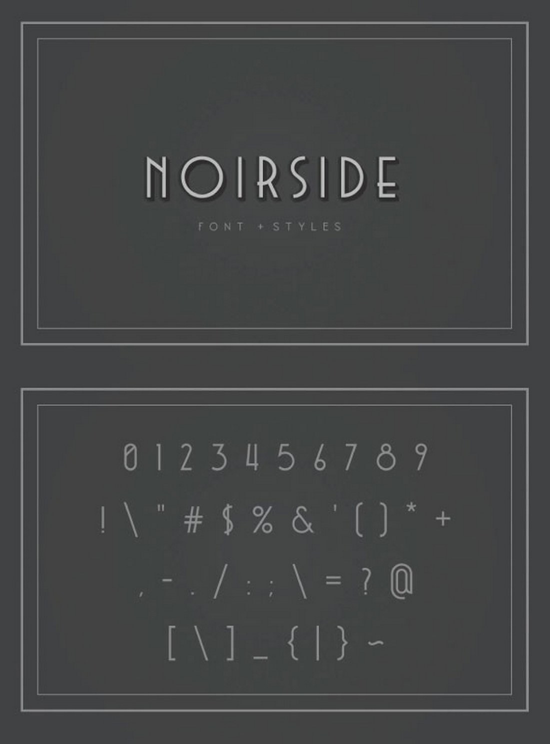 Noirside Typeface