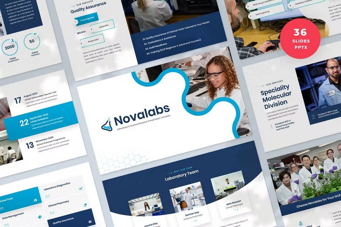 Novalabs - Science Research Powerpoint Template