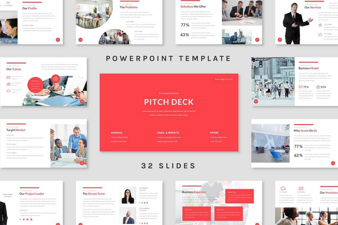 Pitch Deck - Powerpoint Template mixpanel