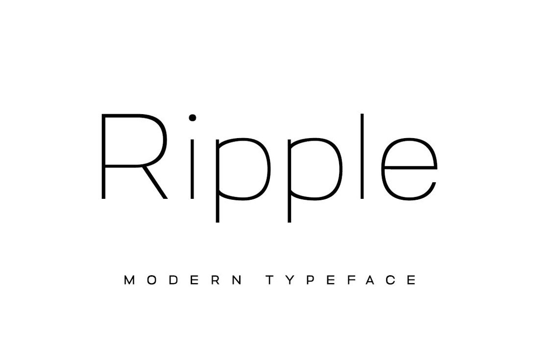 RIPPLE - Minimal & Modern Font