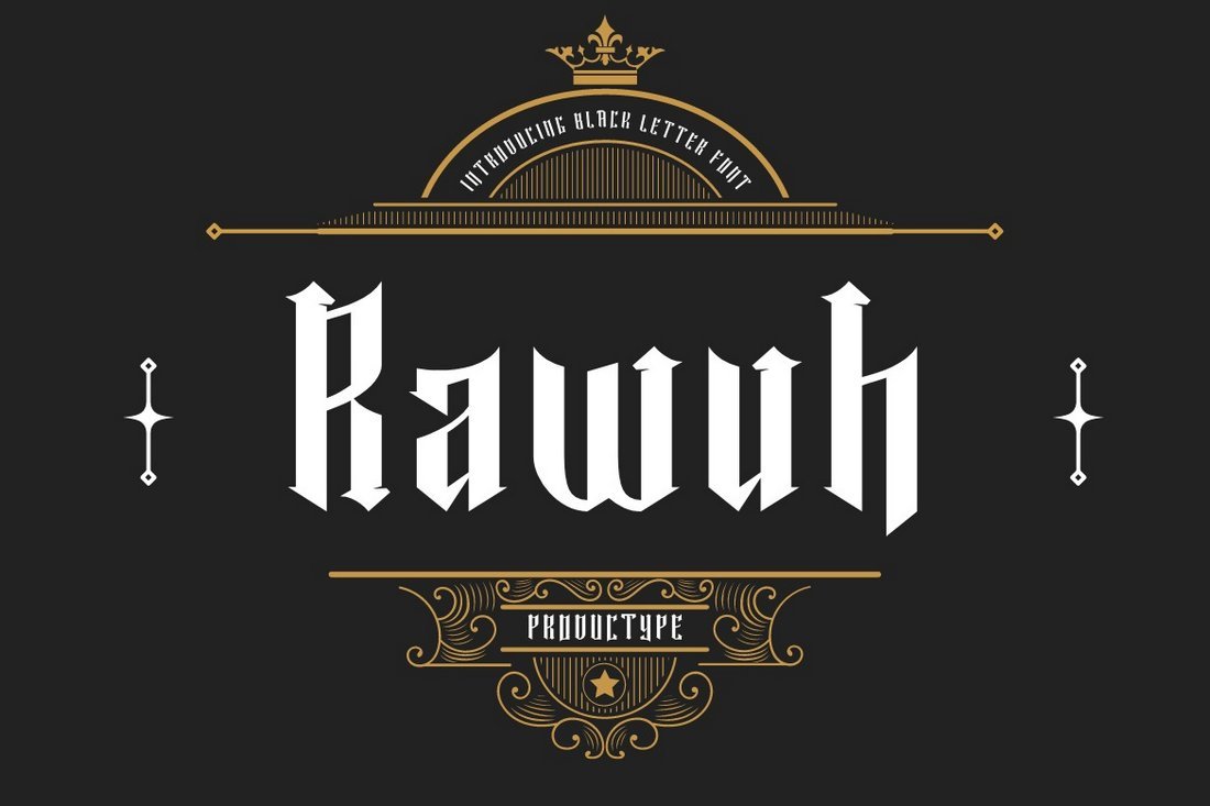 Rawuh - Free Tattoo Font for Men
