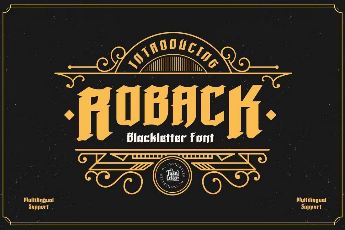 Roback - Unique Blackletter Font