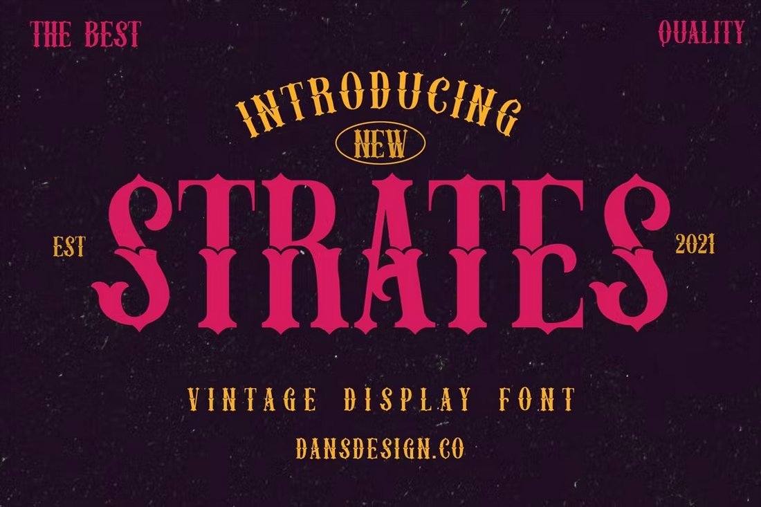 STRATES - Bold Tattoo Font for Women
