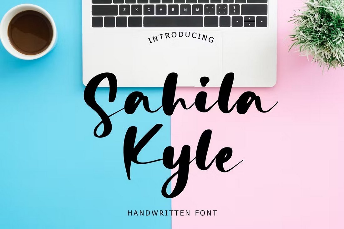 Sahila Kyle - Handwritten Curvy Font