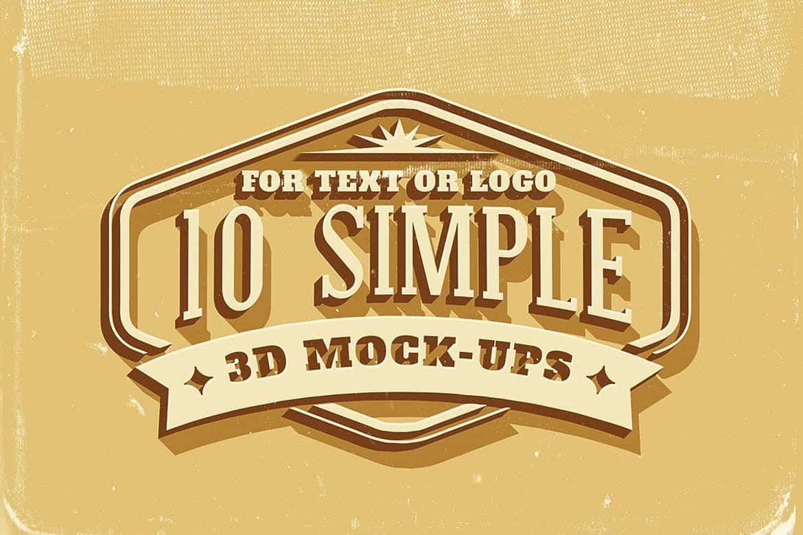 Simple 3d text and logo effects