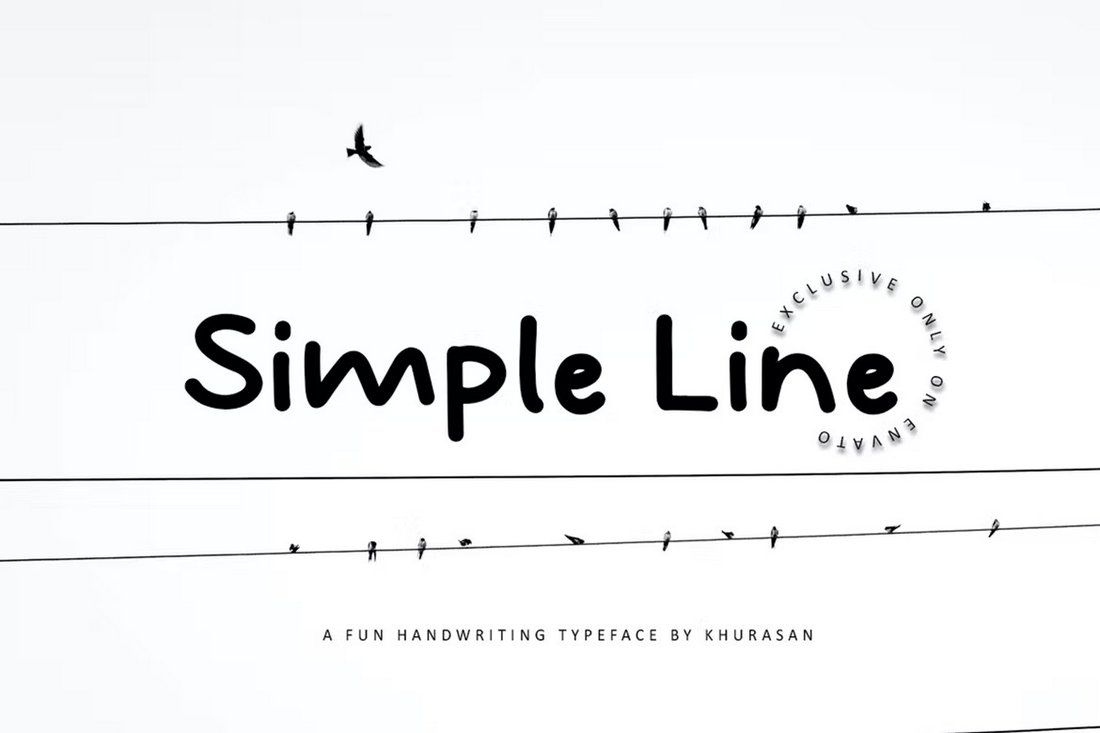 Simple Line - Minimal Friendly Font
