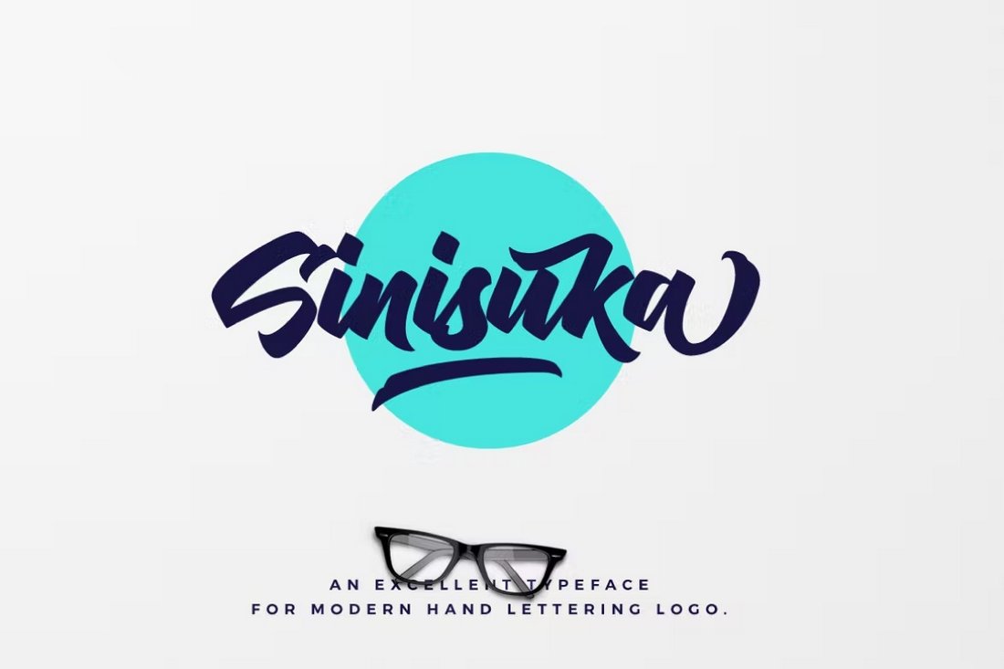 Sinisuka - modern Hand Lettering Font