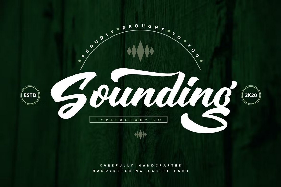Sounding - Baseball CursiveFont