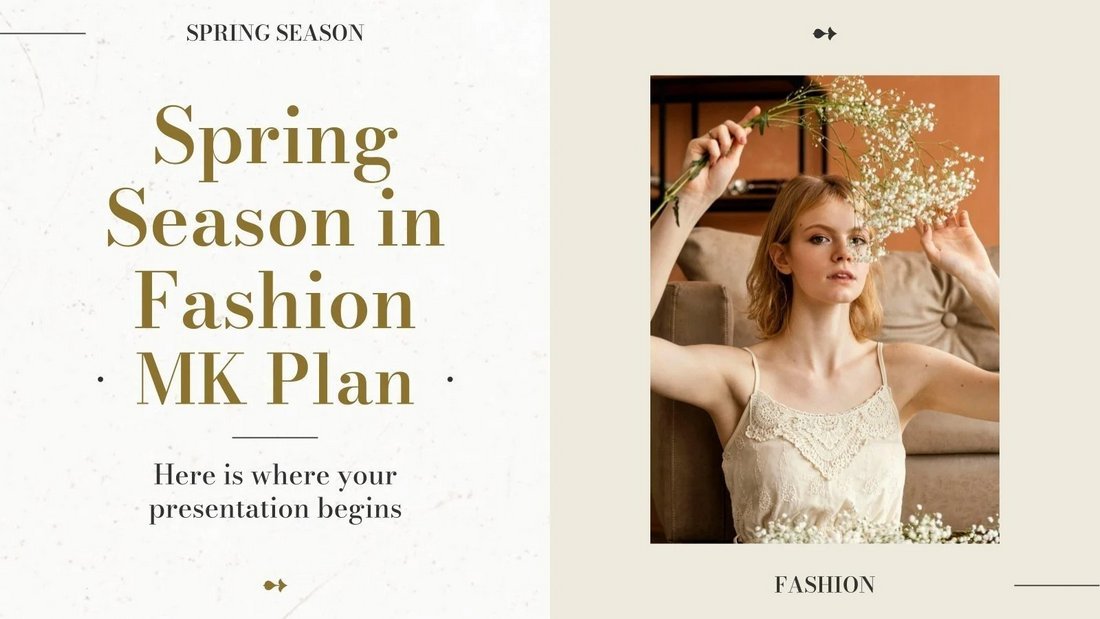 Spring Season - Free Fashion PowerPoint Template