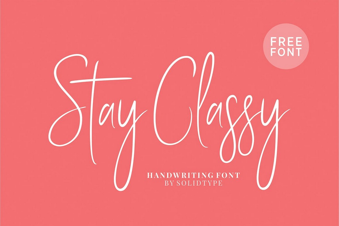 Stay Classy - Free Simple Script Font