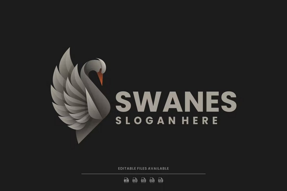 Swan - Elegant Photoshop Logo Template