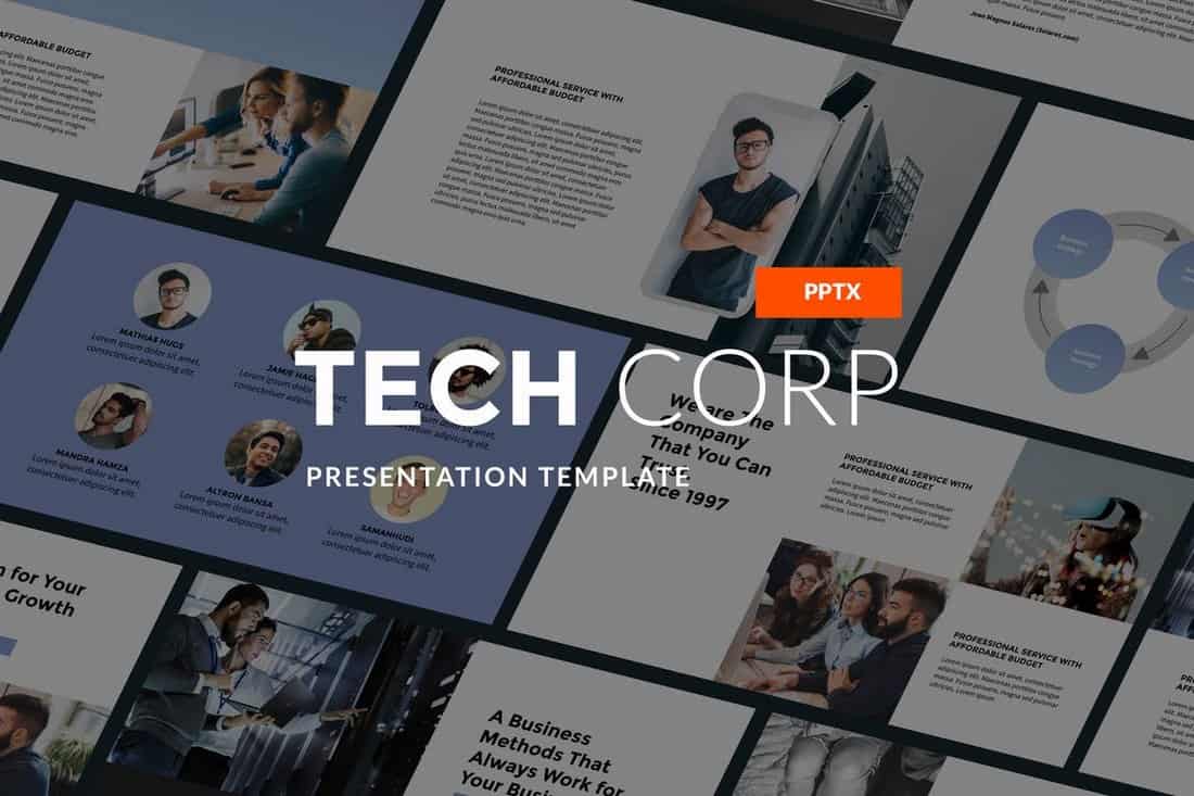 Tech Corp - Startup PowerPoint Template