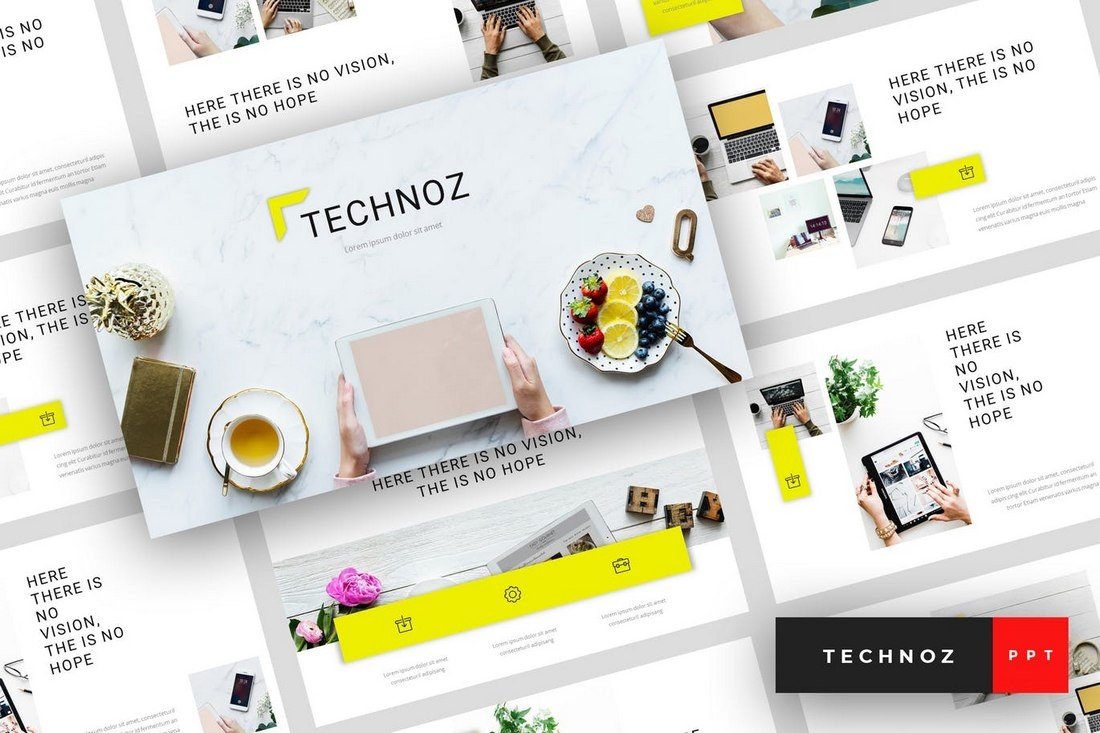 Technoz - Internet Marketing PowerPoint Template