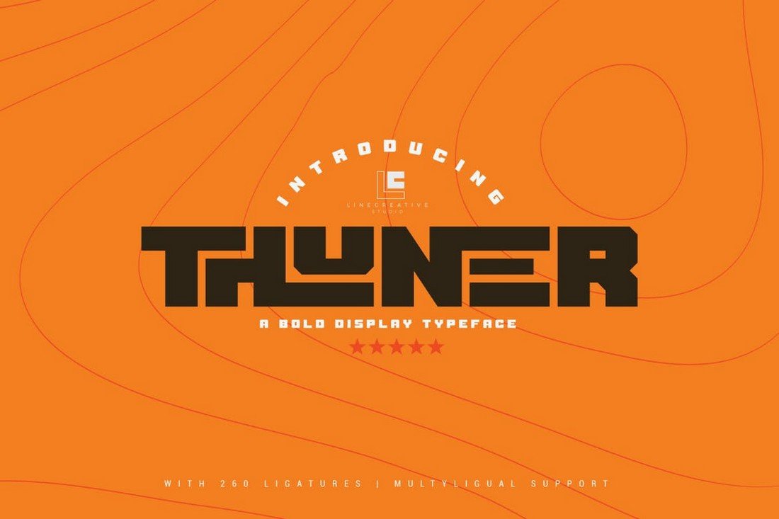 Thuner - Thick Display Font