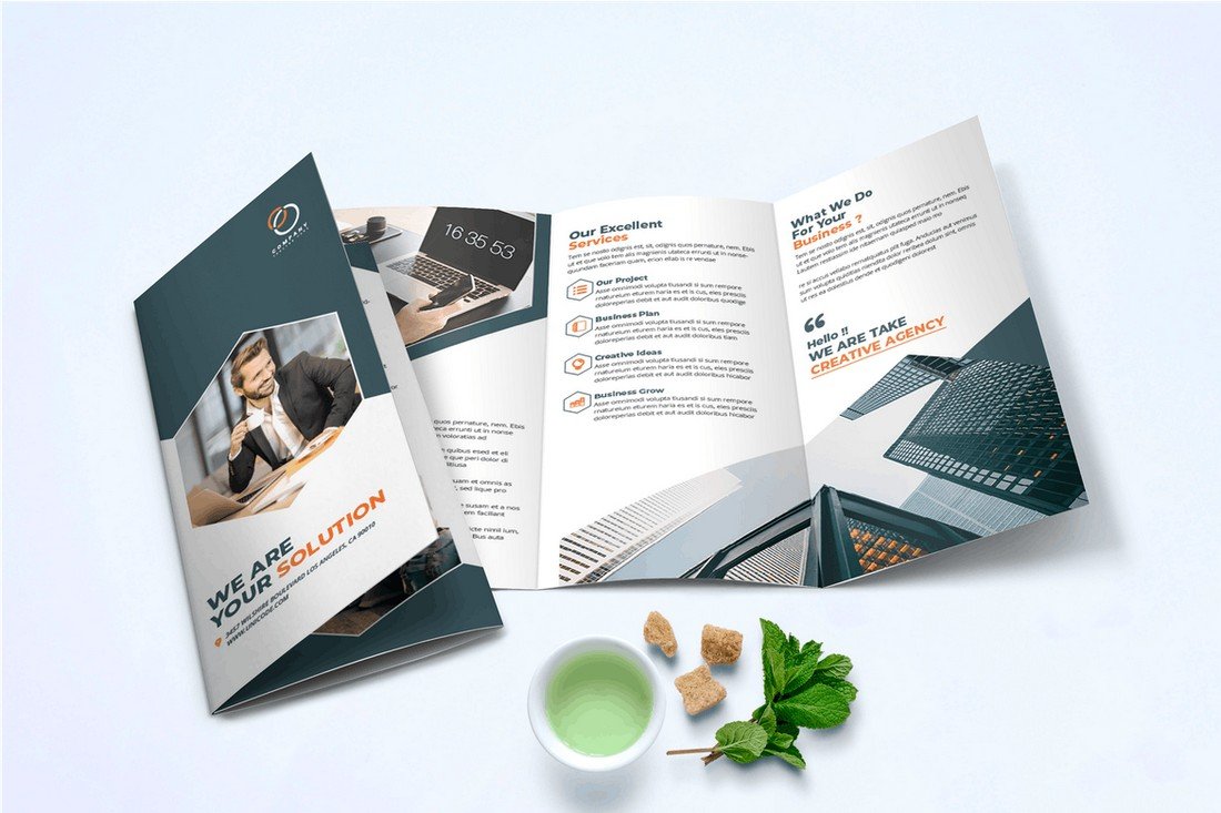 Trifold Business Brochure InDesign Template