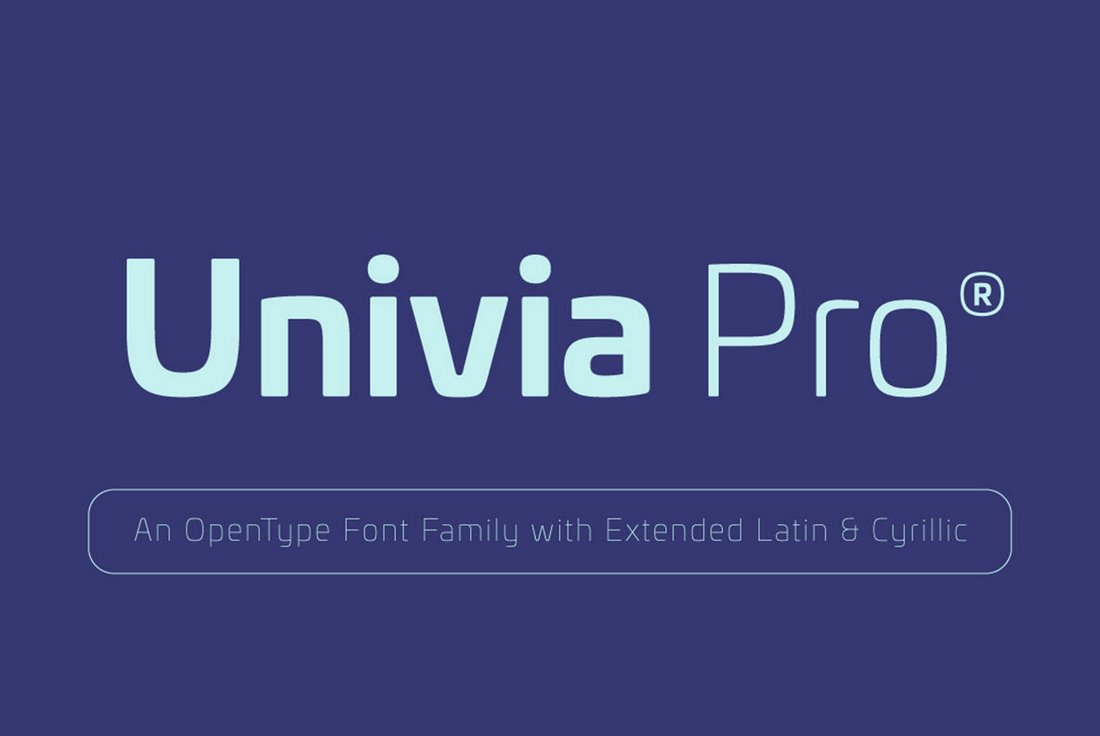 Univia Pro - Free Font Family