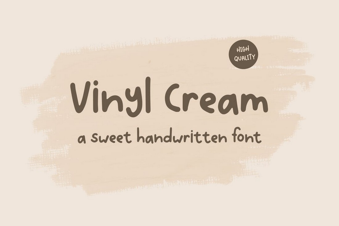 Vinyl Cream - Creative Handwritten Font