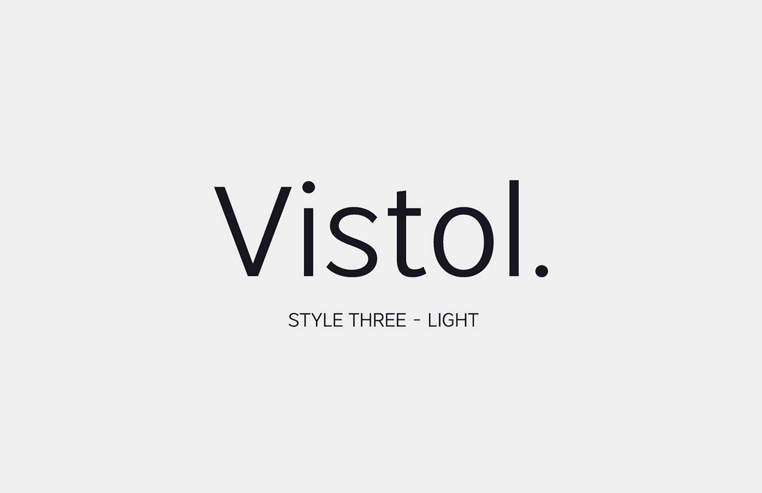 Vistol - Free Sans Serif Font Family