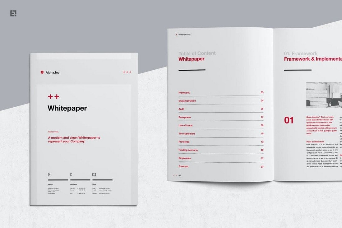 White Paper - Affinity Publisher Brochure Template